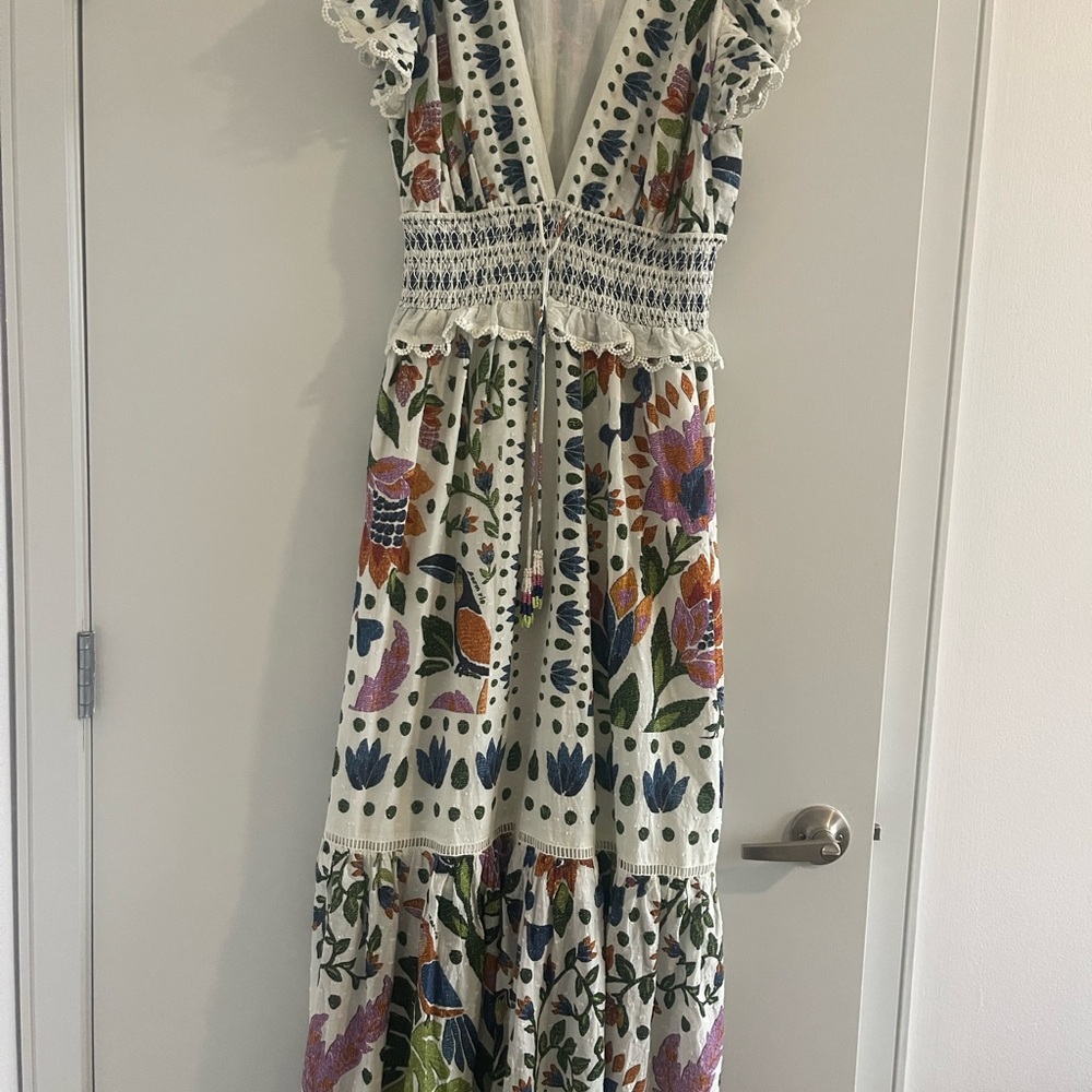 FARM Rio Summer Garden Cotton Maxi Dress
